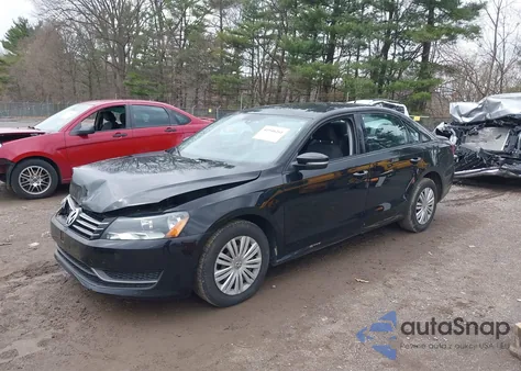 2014 Volkswagen Passat 2.5L S from USA, damaged, VIN 1VWAP7A35EC011791